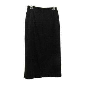 Talbots Petite Classic Black Midi Skirt